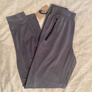 Asics Men's Gray Fleece Jogger Sz Small